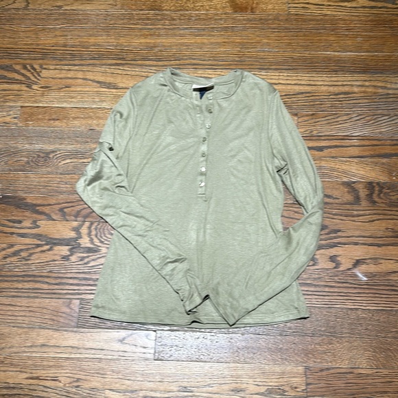 Tops - Olive button long sleeve